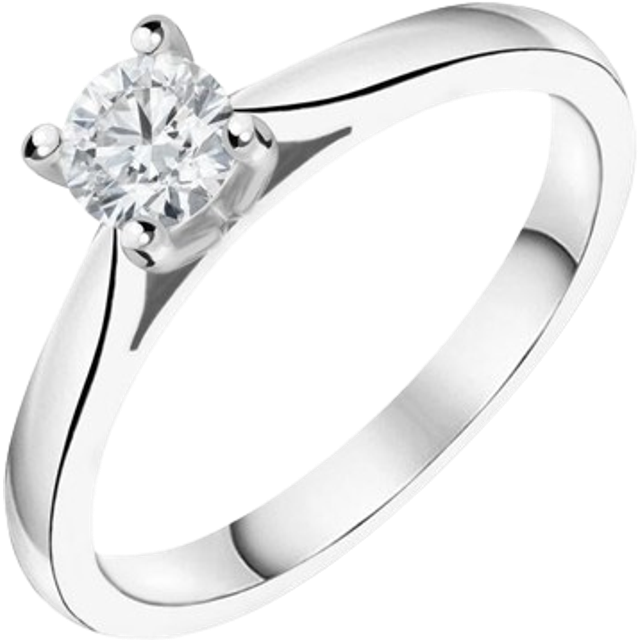 18ct White Gold 0.25ct Diamond Solitaire Ring