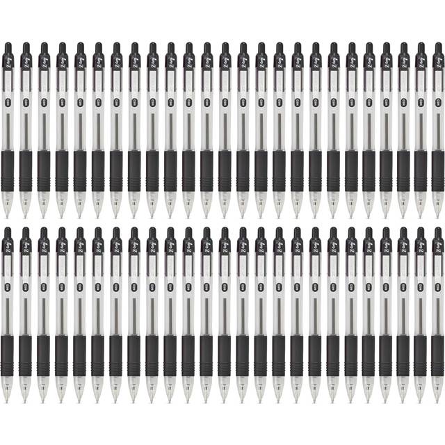 Zebra Z-Grip Retractable Ballpoint Pen 1.0mm Tip Black - 50 Pack (02757)