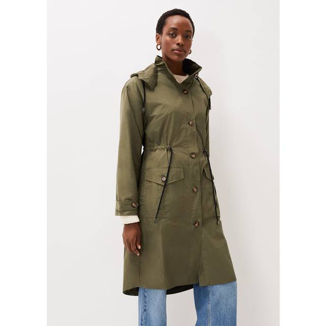 Phase Eight Women's Chloe Longline Parka Coat - Khaki - 8