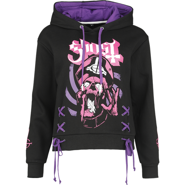 Ghost EMP Signature Collection Hooded sweater black lilac - L