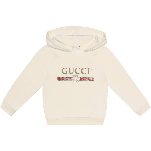 Gucci Kids Logo cotton hoodie - white (Y 10)