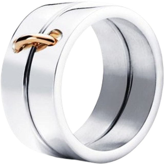 Efva Attling Divorced With Children Ring 15.00 MM - SILVER & GULD