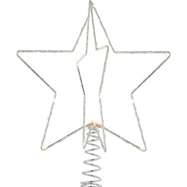 Sirius Top Star Silver Juletræspynt 25cm