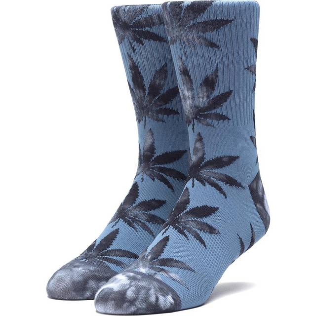 HUF Tie-Dye Leaves Plantlife Crew Socks - Blue Mirage - O/S
