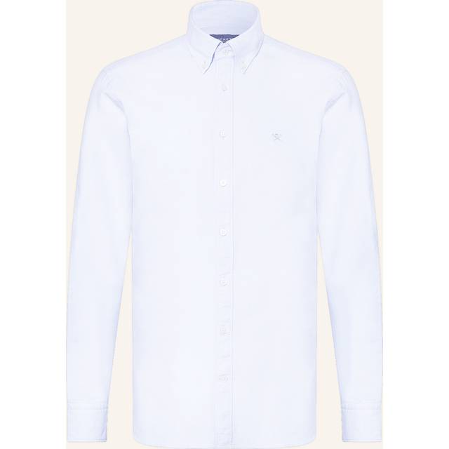 Hackett Mens Sky Blue Washed Oxford Shirt - XX-Large