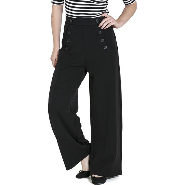 Hell Bunny Carlie Swing Trousers Cloth Trousers black - 3XL