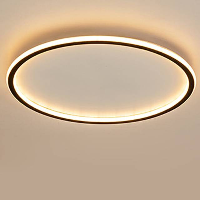 Led Ceiling Light Black, ?30CM Round Ceiling Lamp Modern Minimalist Ceiling Light for Kitchen, Hallway, Office, Porch Warm White