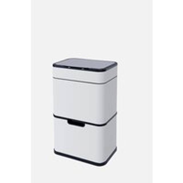 Tower Ozone Recycling Sensor Bin, 50L, Hands Free Opening, Carbon Filter, White T938021WHT