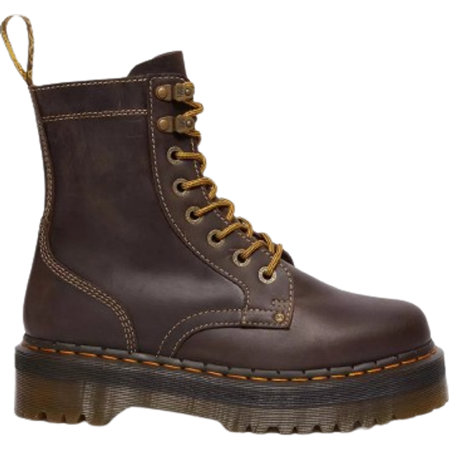 Dr. Martens Women's Jadon Leather 8-Eye Boots - UK 4 - Brown