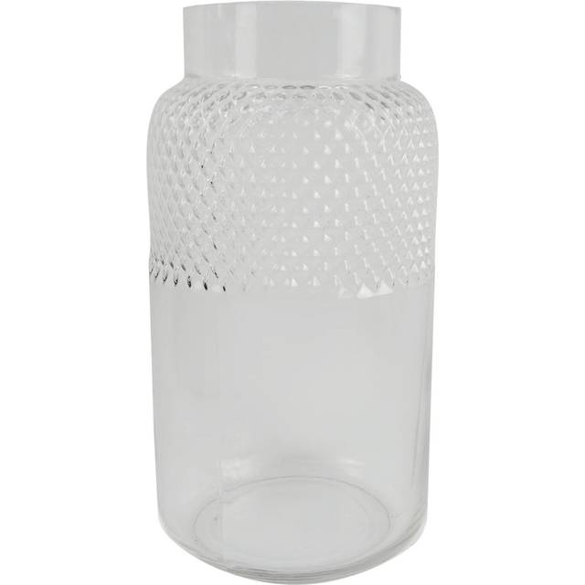 Clear 29Cm Glass Table Vase (29cm H X 15cm W X 15cm D)