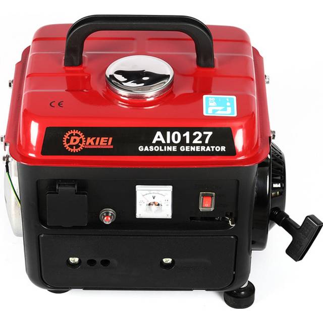 Portable Petrol Powered Electric Generator Power Station - Red / 36.5cm