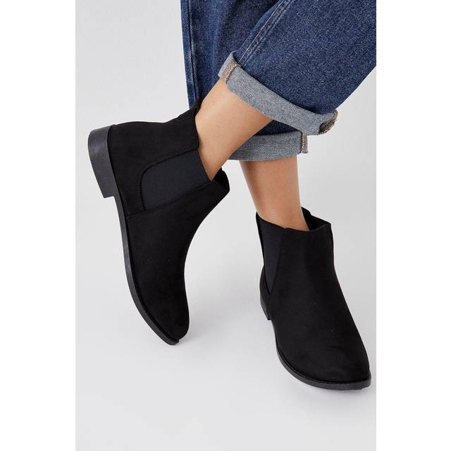 Dorothy perkins womens chelsea boots black comfortable wide fit