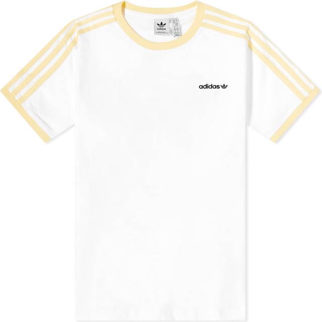 Adidas, Topp, Dam, XS, Bomull, Vit T-shirt med ikonisk stil - white (XS)