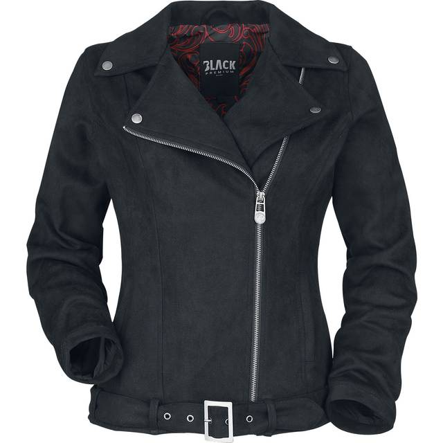 Black Premium by EMP Konstl&#xE4;derjacka - Skinnjacka i mockaimitation - S XXL - f&#xF6;r Dam - svart
