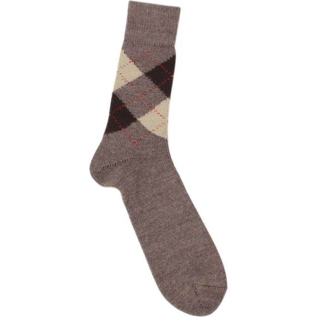 Preston Socks - Argyle Brown - One Size