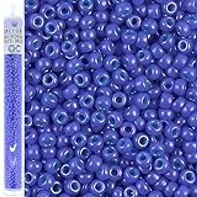 Miyuki Round Seed Beads Size 80 22g Opaque Bright Purple