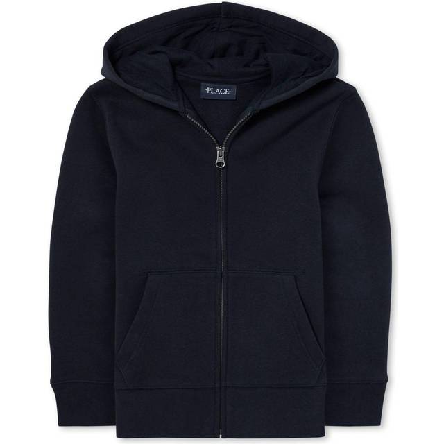 The Children's Place baby boys And Toddler Zip Up Hoodie School Uniform Pullover Sweater  New Navy  2T US