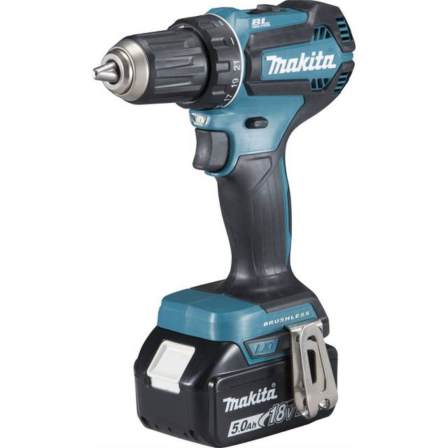 Makita Ddf485Rtj Borrskruvdragare, 50 W, 18 V, Blå, Silver, En Storlek