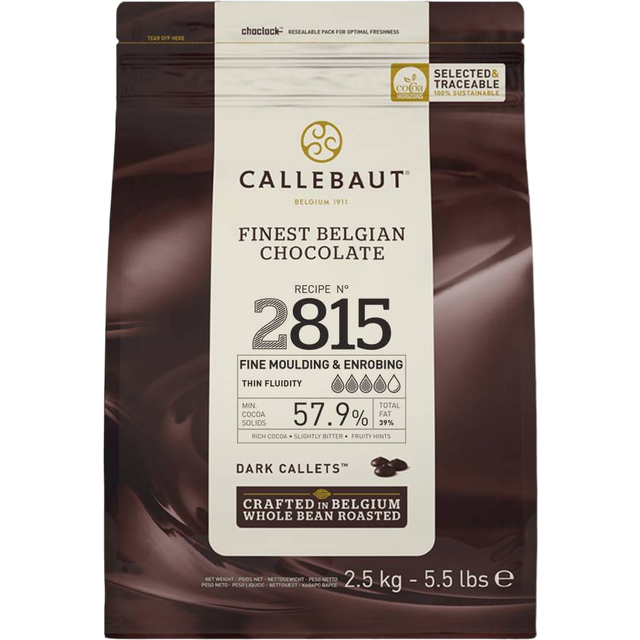 Callebaut 2815 Mørk Chokolade 57.9% 2500g 1pak