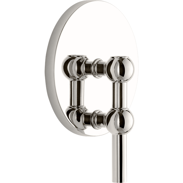 STOFF - Nagel wall hanger - Ljusstake - Krom - H: 14,5 x Ø: 11 cm