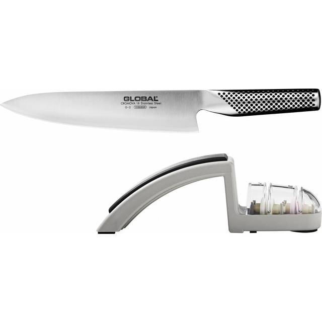 Global Classic Chefs Knife 20cm With Knife Sharpener