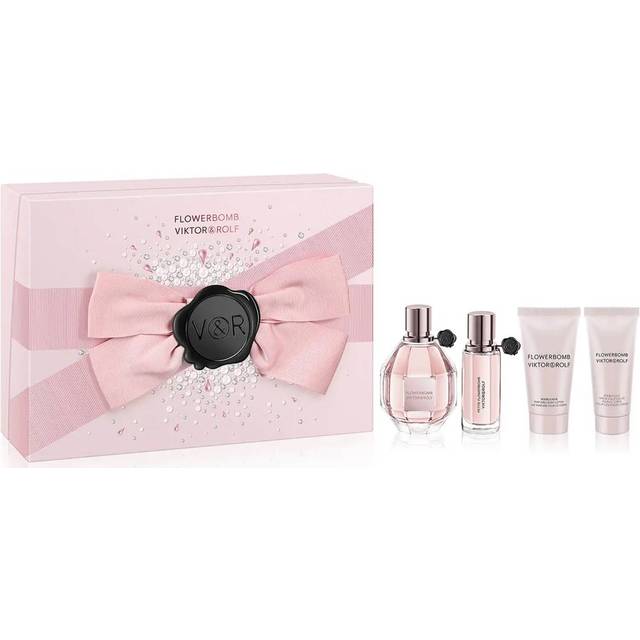 Viktor & Rolf FlowerBomb Gift Set 100ml EDP + 20ml EDP + 50ml Body Lotion + 40ml Body Cream (100ml)