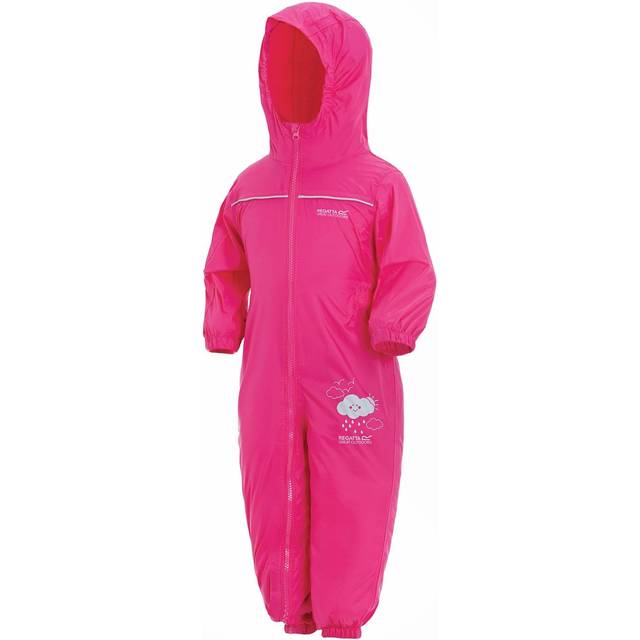 Regatta Lightweight Toddlers Pink Puddle IV Waterproof Suit, Size: 4-5 Years