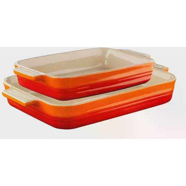Le Creuset - Ugnsformset Stengods 25+32 cm volcanic