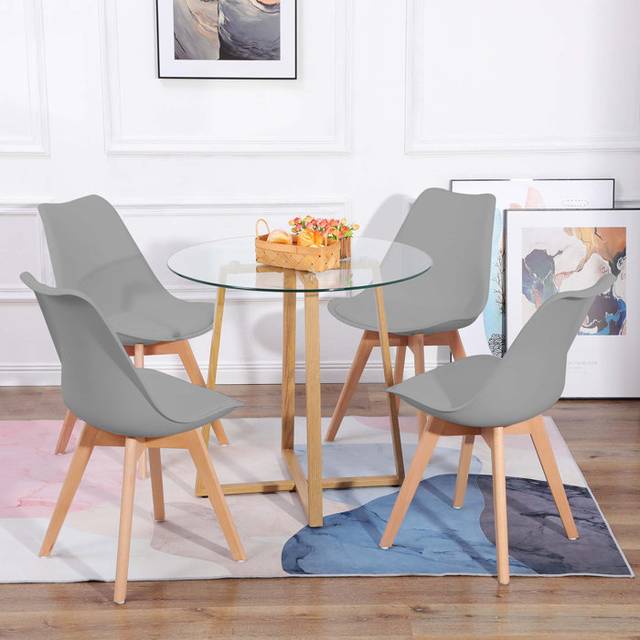 Ignacio 4 - Person Counter Height Dining Set - Grey (4)