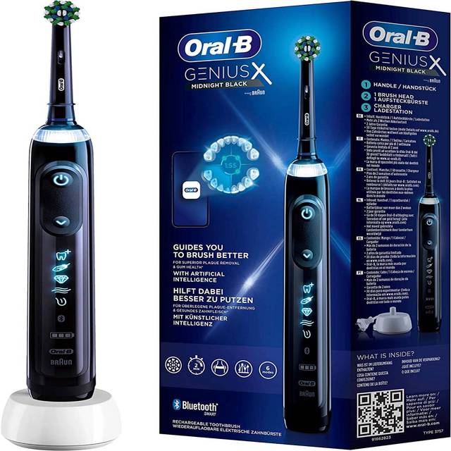 Oral-B Genius X Elektrisk Tandborste, Svart