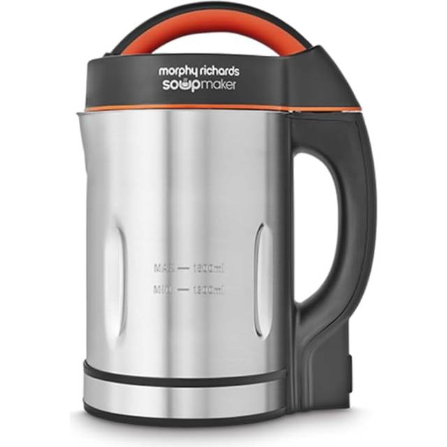 Morphy Richards Classic Soup Maker, 1.6L, Multi-Settings, LED Displayed Panel, Motorised Blade, Stainless Steel, 1000W, 48822