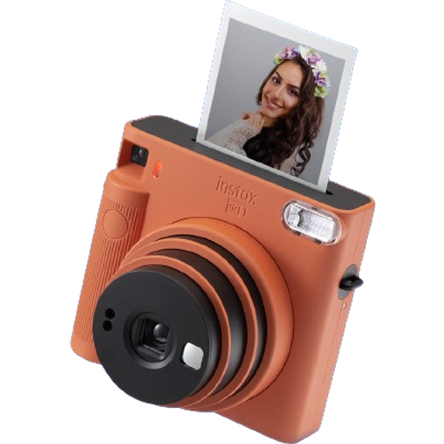 Fujifilm Instax Square SQ1 Instant Camera (20 Shots) - Terracotta Orange - White