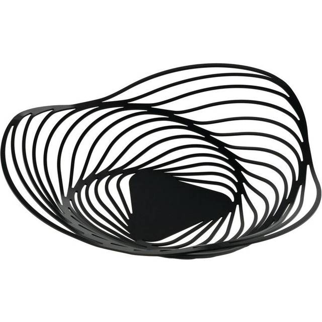 Alessi Trinity fruit basket 33 cm Black