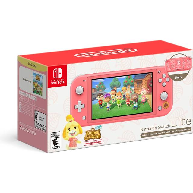 Nintendo Switch Lite Coral Animal Crossing New Horizons Isabelle Aloha Edition
