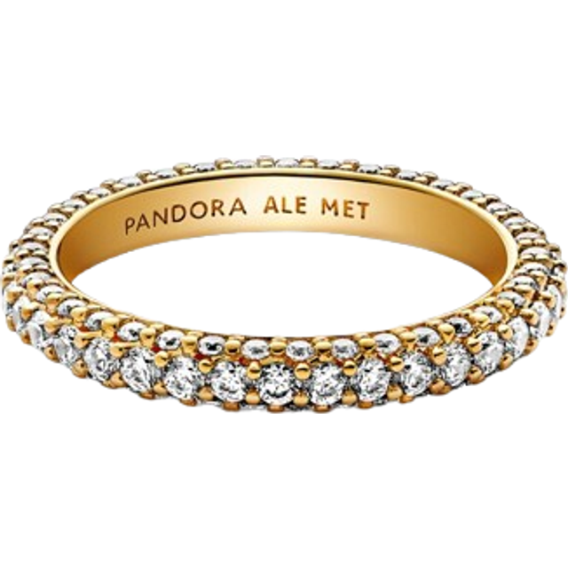 Pandora Gold Sparkling Band Ring - 50 Pandora Ring