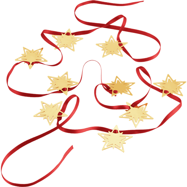 CLASSIC CHRISTMAS girlang, Georg Jensen, 18 K guldpläterat rostfritt stål