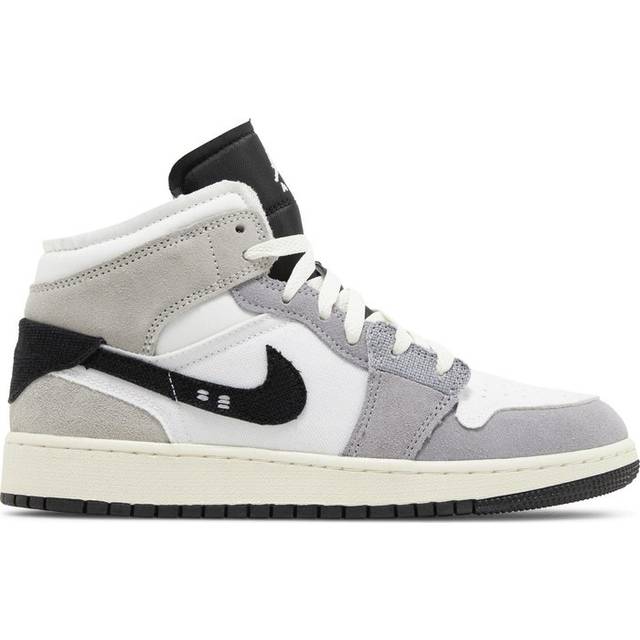 (GS) Air Jordan 1 Mid SE Craft 'Inside Out - Cement Grey' - grey - 4.5Y