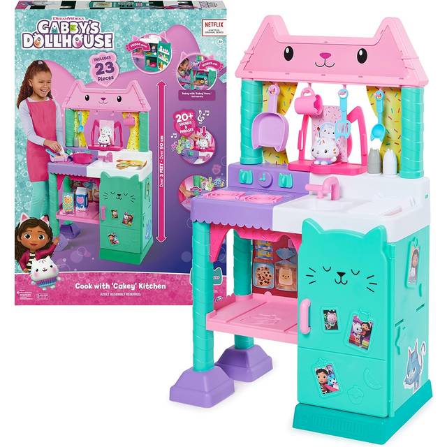 Spin Master Gabby's Dollhouse Cakey Kitchen Legekøkken 91 cm