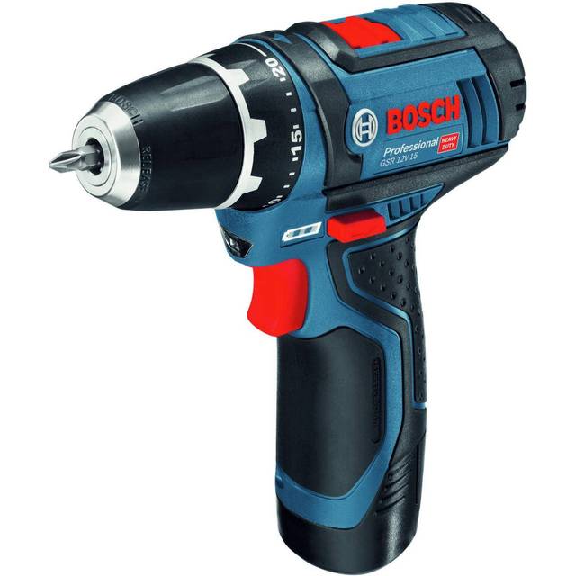 Bosch Professional 12V sladdlös borrskruvdragare GSR 12V-15 (utan batterier och laddare, 30Nm, två stegs växellåda)