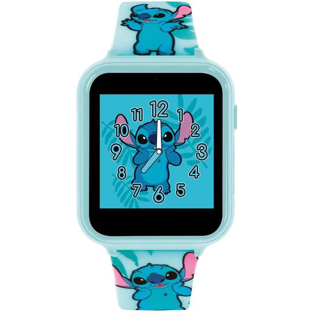 Disney Lilo and Stitch kids interactive watch with printed soft silicone strap., Blue