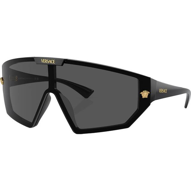 Versace Unisex VE4461  GB1/87 Sunglasses Injected Black Grey Geometric Normal