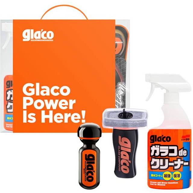 Soft99 ultra glaco windscreen seal & glaco glass compound & glaco de cleaner