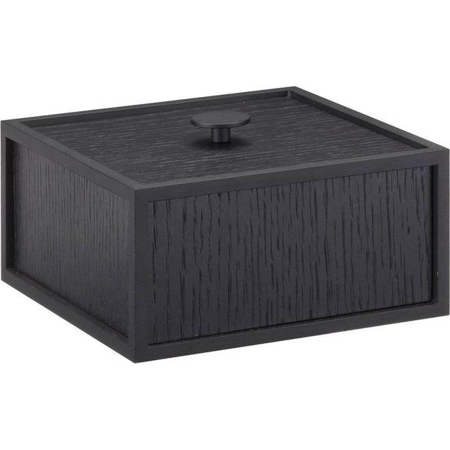 Audo Copenhagen Frame 14 box med lock svartbetsad ask - Svart
