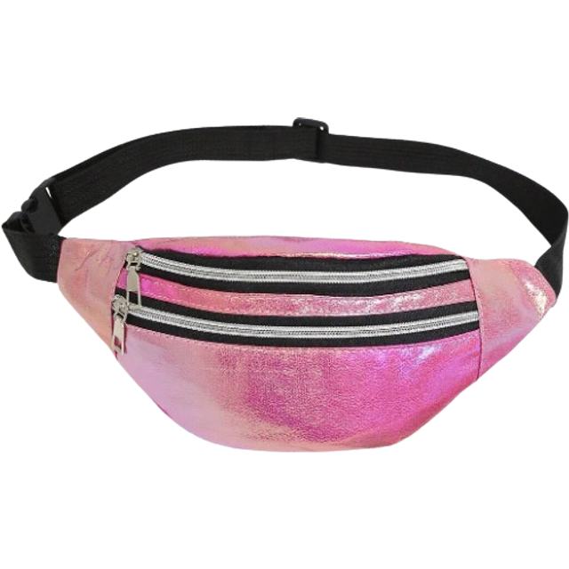 SHEIN Oxford Cloth Fanny Pack, Women&#39;s Large Capacity Waist Bag Metal Decor Sling Bag