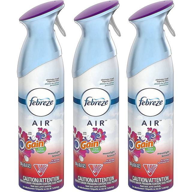 Febreze Air Freshener Spray - Gain Moonlight Breeze - Net Wt. 8.8 OZ (250 g) Per Bottle - Pack of 3 Bottles
