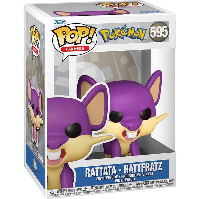 Funko POP! Games: Pokemon - Rattata - Vinylfigur för samlare - Presentidé - Officiell handelsvara - Leksaker för barn och vuxna - Fans av videospel - Modellfigur för samlare och utställning