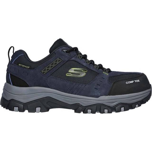 Skechers Greetah Mens Navy Safety Composite Non-metal Memory Trainers