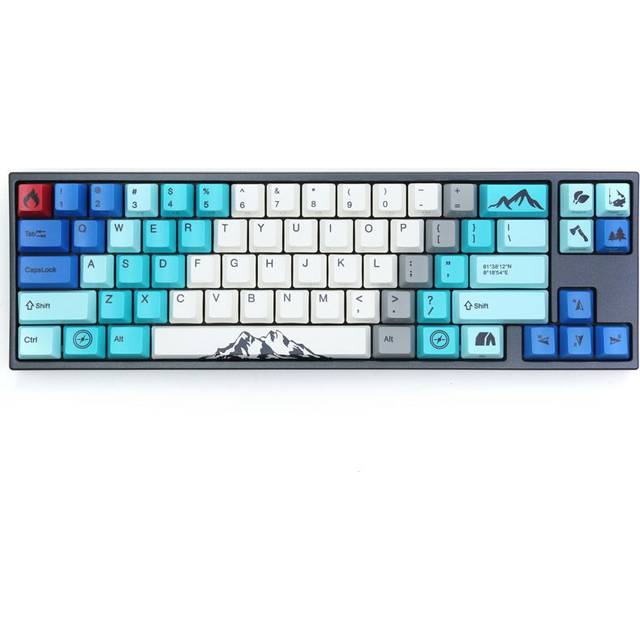 Varmilo VEA87 Summit R1 TKL Gaming Tastatur, MX-Silent-Red, weiße LED - US Layout