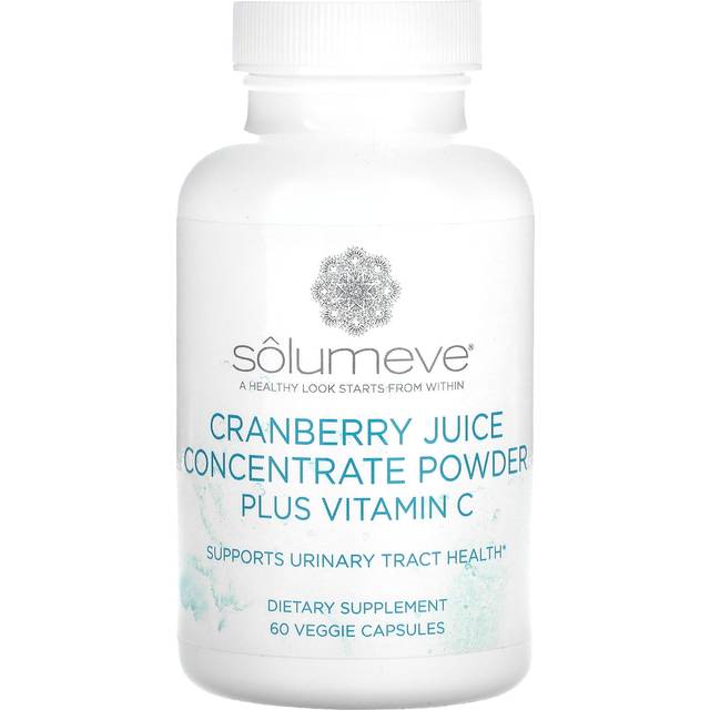 Solumeve, cranberry juice concentrate plus vitamin C, 60 veggie capsules