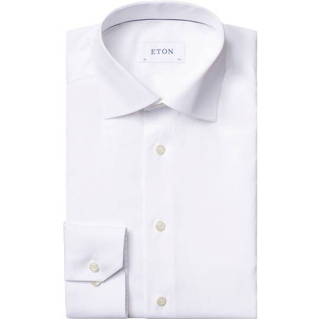 Etón Poplin Shirt - White - gavehylden.dk